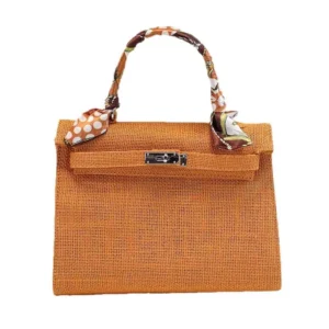 H004 Eco-Friendly Reusable Women's Jute Burlap Shopping Beach Kelly Tote Handbags
