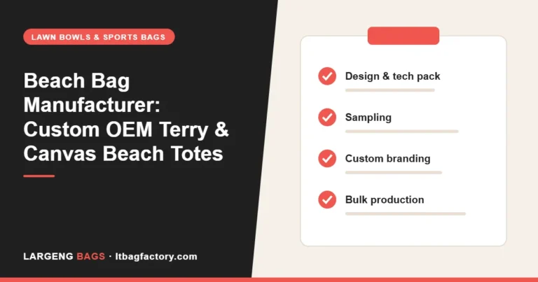 Beach Bag Manufacturer: Custom OEM Terry & Canvas Beach Totes (2026)