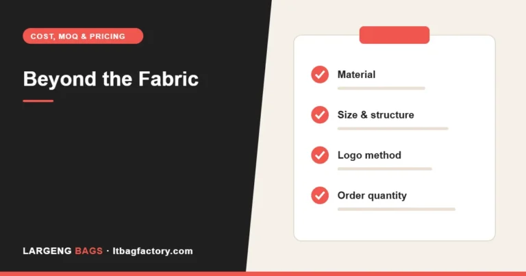 Beyond the Fabric: How Minor Hardware and Stitching Choices Impact Total Bag Manufacturing Costs (An Insider’s Cost-Control Guide)