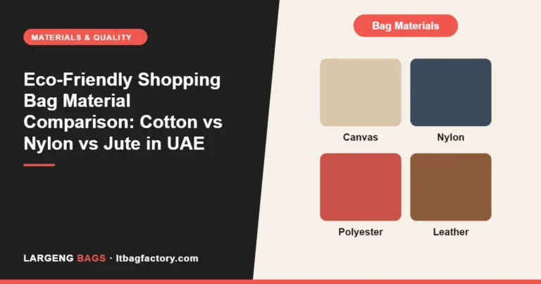 Eco-Friendly Shopping Bag Material Comparison: Cotton vs Nylon vs Jute in UAE