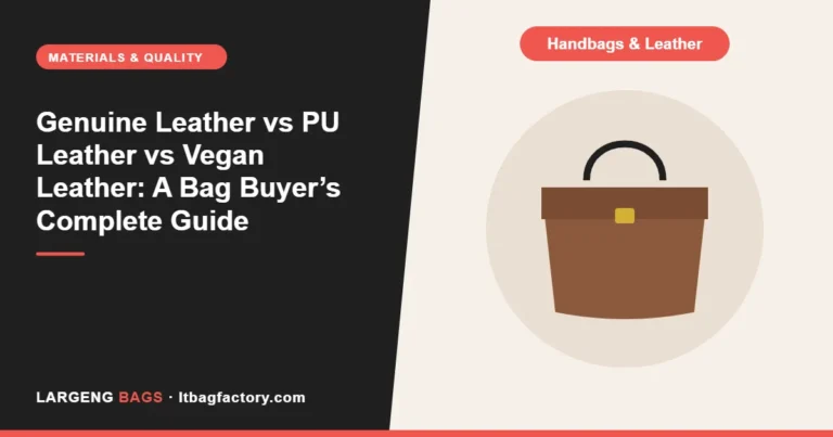 Genuine Leather vs PU Leather vs Vegan Leather: A Bag Buyer’s Complete Guide