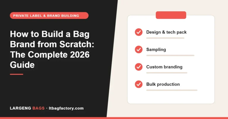 How to Build a Bag Brand from Scratch: The Complete 2026 Guide