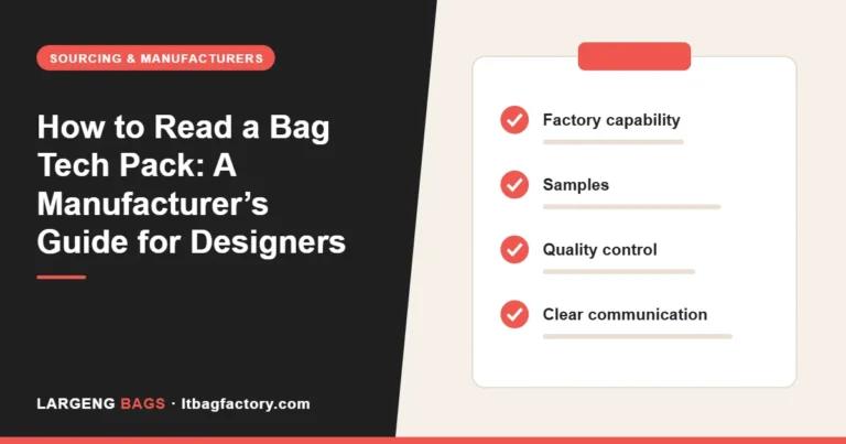 How to Read a Bag Tech Pack: A Manufacturer’s Guide for Designers
