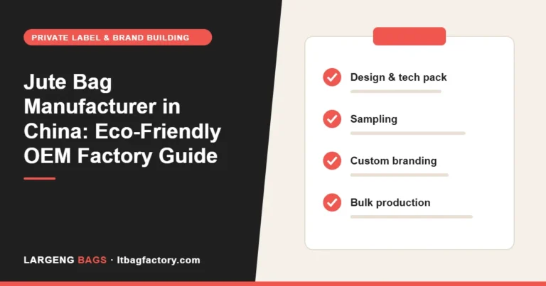Jute Bag Manufacturer in China: Eco-Friendly OEM Factory Guide (2026)