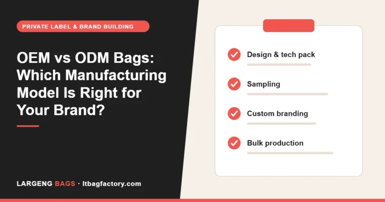 OEM vs ODM Bags: Which Manufacturing Model Is Right for Your Brand?