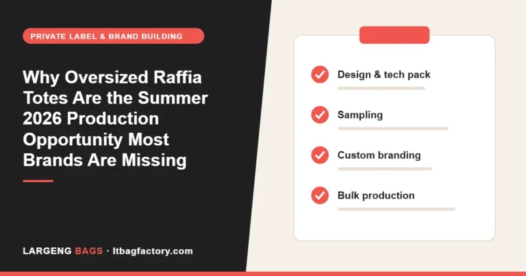 Why Oversized Raffia Totes Are the Summer 2026 Production Opportunity Most Brands Are Missing