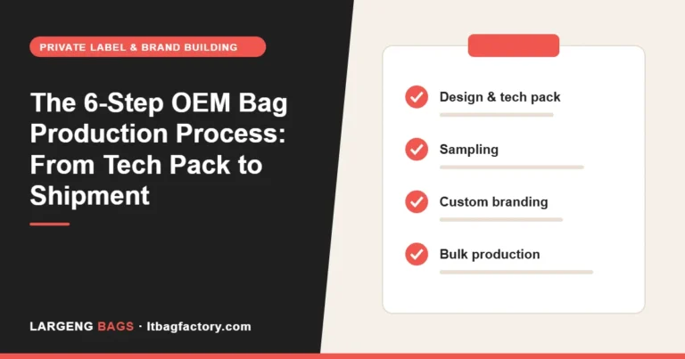 The 6-Step OEM Bag Production Process: From Tech Pack to Shipment
